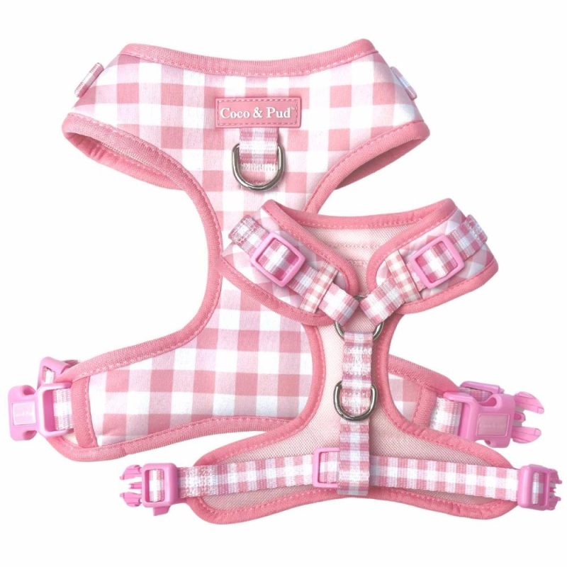 Adjustable Harnesses | Gingham Rose Adjustable Dog Harness