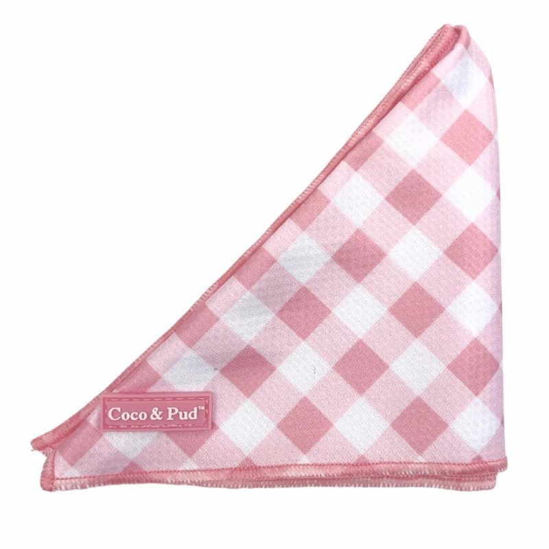 Bandanas | Gingham Rose Dog Bandana