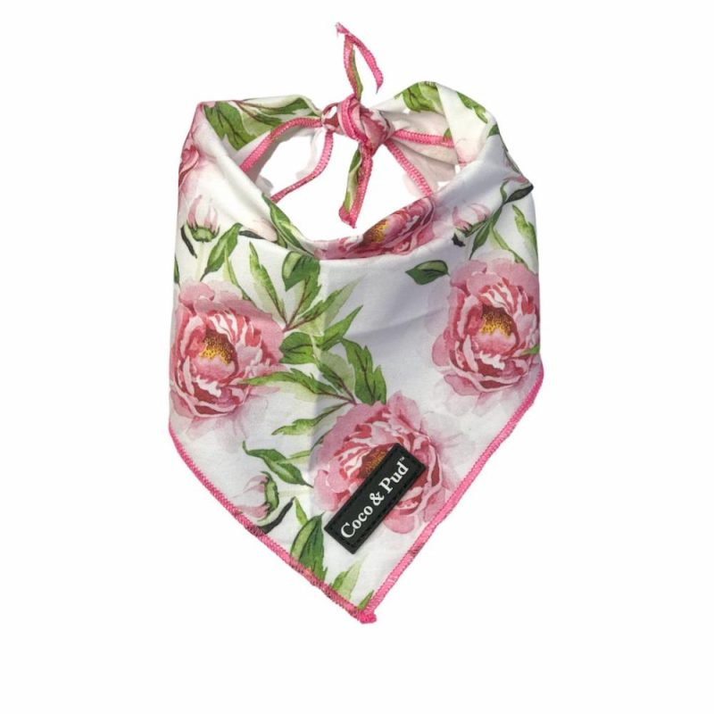 Bandanas | Peony Cotton Cat Bandana