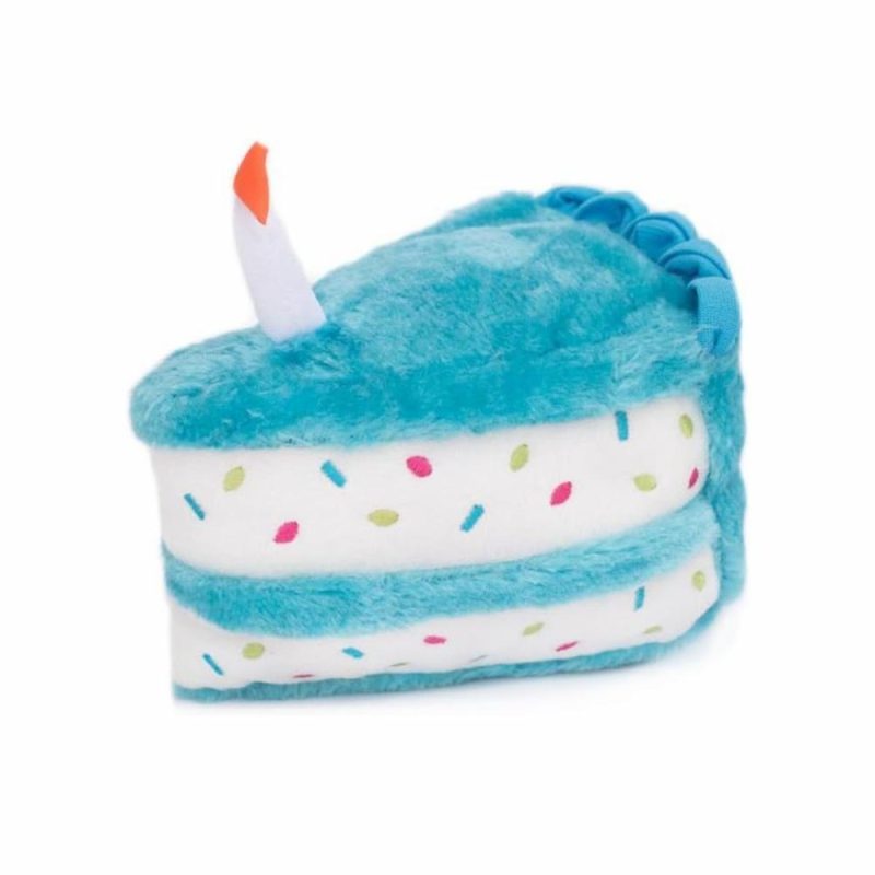 Birthday | Blue Birthday Cake Slice Dog Toy