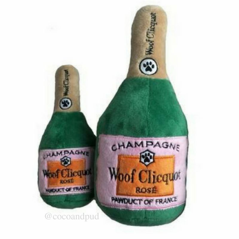 Birthday | Woof Clicquot Rose Champagne Dog Toy