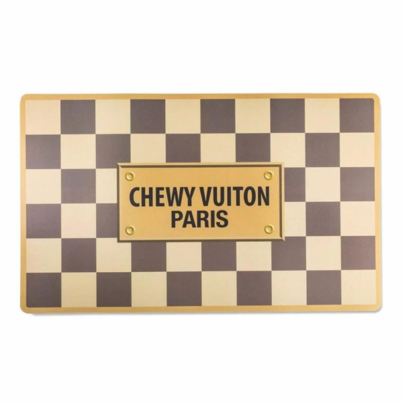 Bowls | Checker Chewy Vuiton Pet Placemat