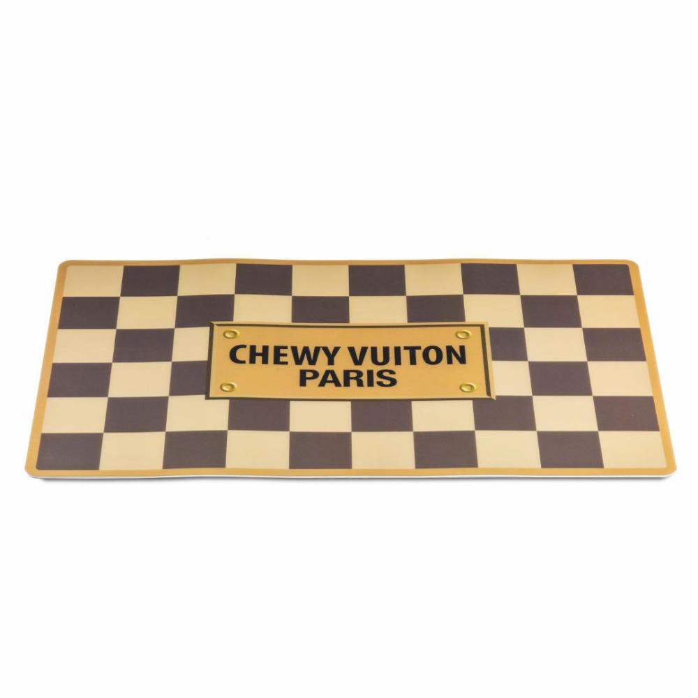 Bowls | Checker Chewy Vuiton Pet Placemat