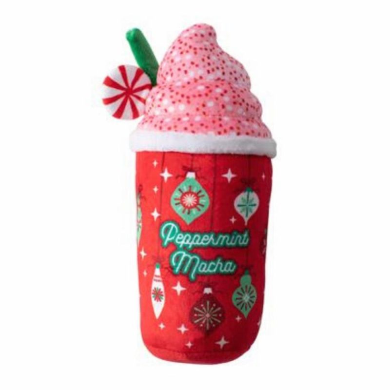 Christmas | Christmas Holiday Plush Dog Toy – Peppermint Mocha