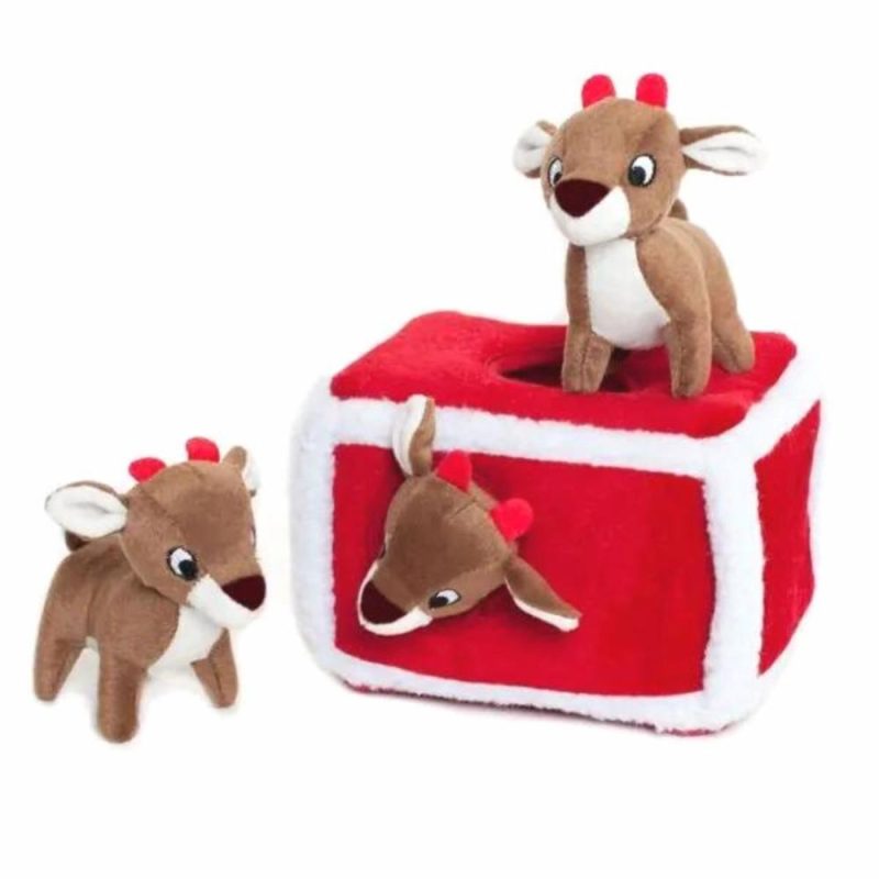 Christmas | Christmas Reindeer Pen Interactive Dog Toy