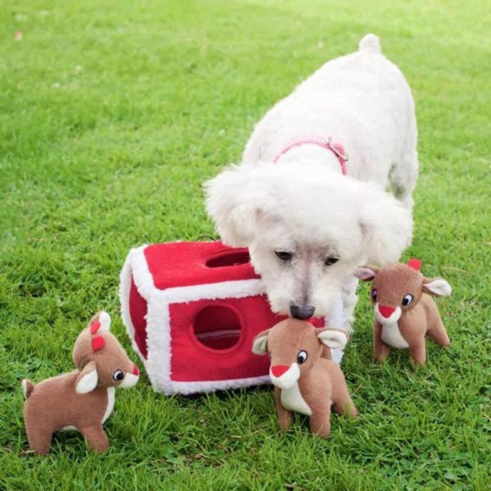 Christmas | Christmas Reindeer Pen Interactive Dog Toy