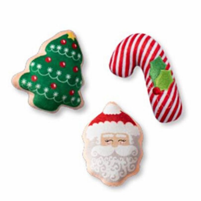 Christmas | Dear Santa Christmas Holiday Plush Dog Toy – 3 Minis