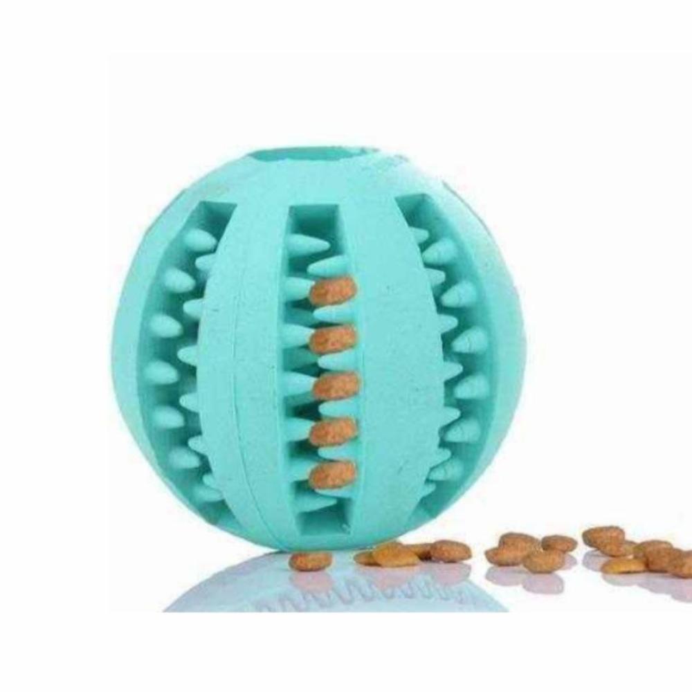 Christmas | Enrichment Interactive Dog Treat Ball Toy – Aqua