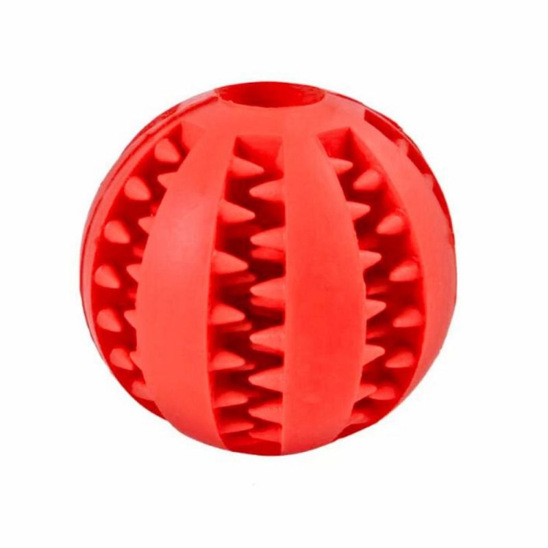 Christmas | Enrichment Interactive Dog Treat Ball Toy – Red