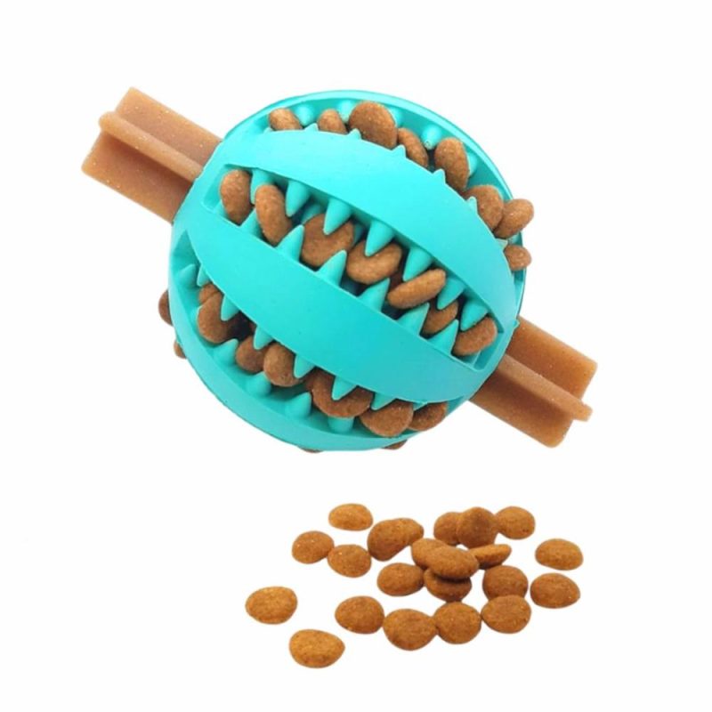 Christmas | Enrichment Interactive Dog Treat Ball Toy – Red