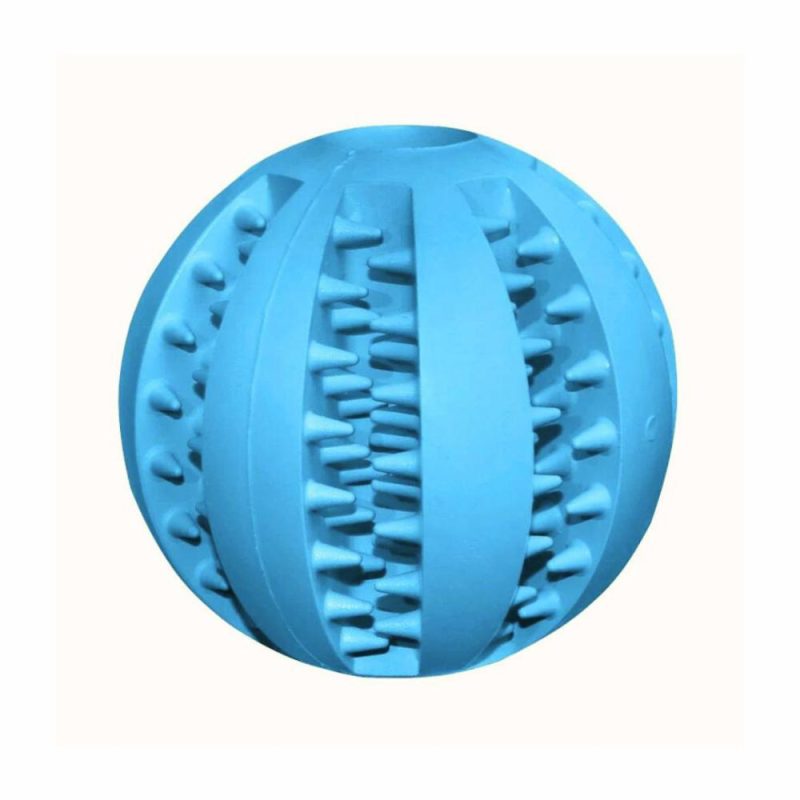 Christmas | Enrichment Interactive DogTreat Ball Toy – Sky Blue