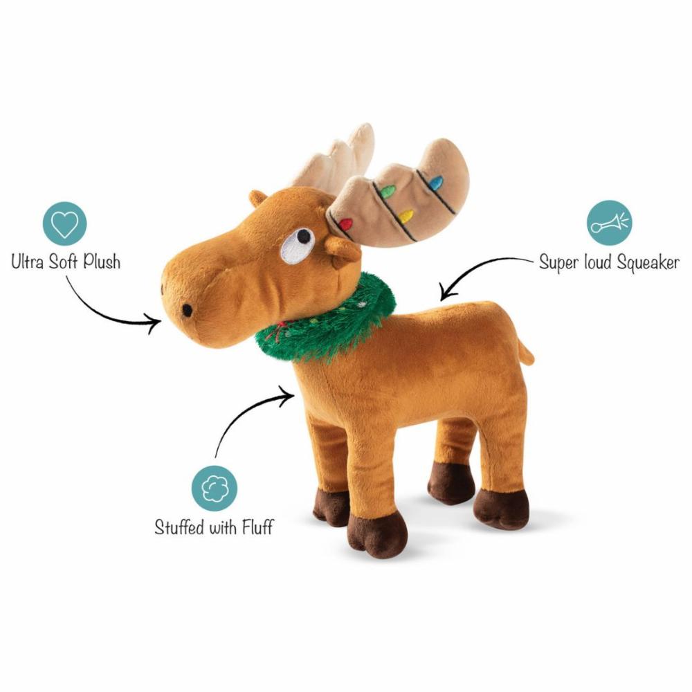 Christmas | Merry Christmoose Holiday Plush Dog Toy