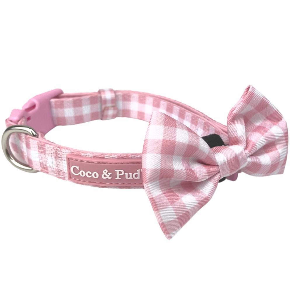 Collars | Gingham Rose Dog Collar