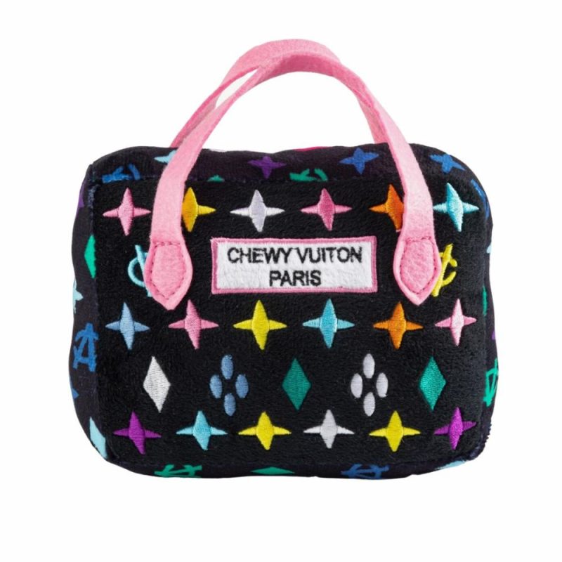 Easter | Black Monogram Chewy Vuiton Bag Dog Toy