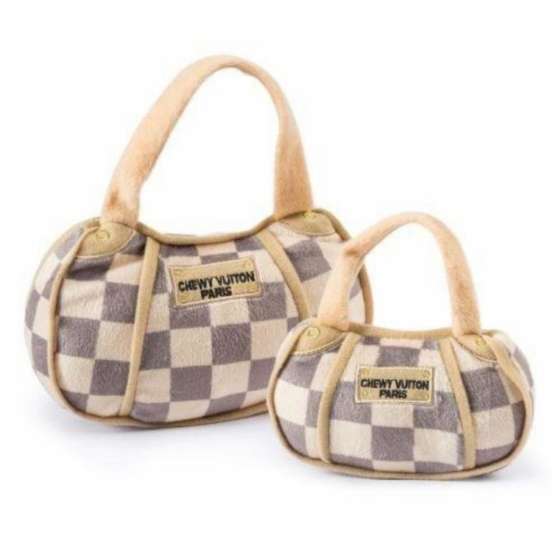 Easter | Checker Chewy Vuiton Bag Dog Toy