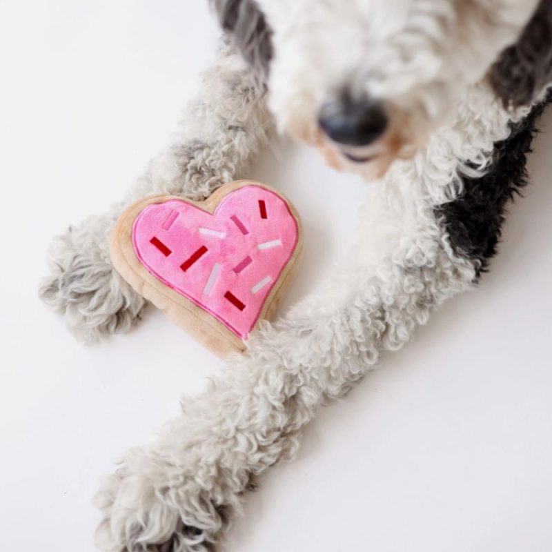 Easter | Pink Heart Sugar Cookie Dog Toy