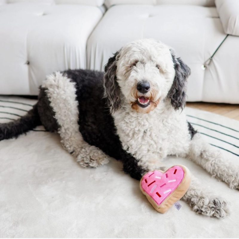 Easter | Pink Heart Sugar Cookie Dog Toy