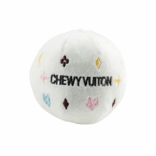 Easter | White Chewy Vuiton Ball Dog Toy