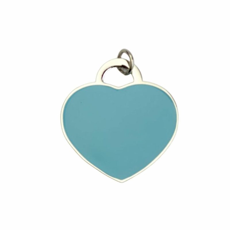 ID Tags & Charms | Audrey Cat ID Tag – Silver/Aqua