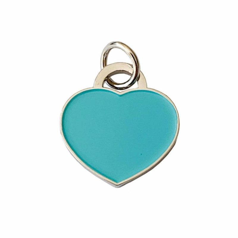 ID Tags & Charms | Audrey Cat ID Tag – Silver/Teal