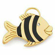 ID Tags & Charms | Clown Fish ID Tag – Gold