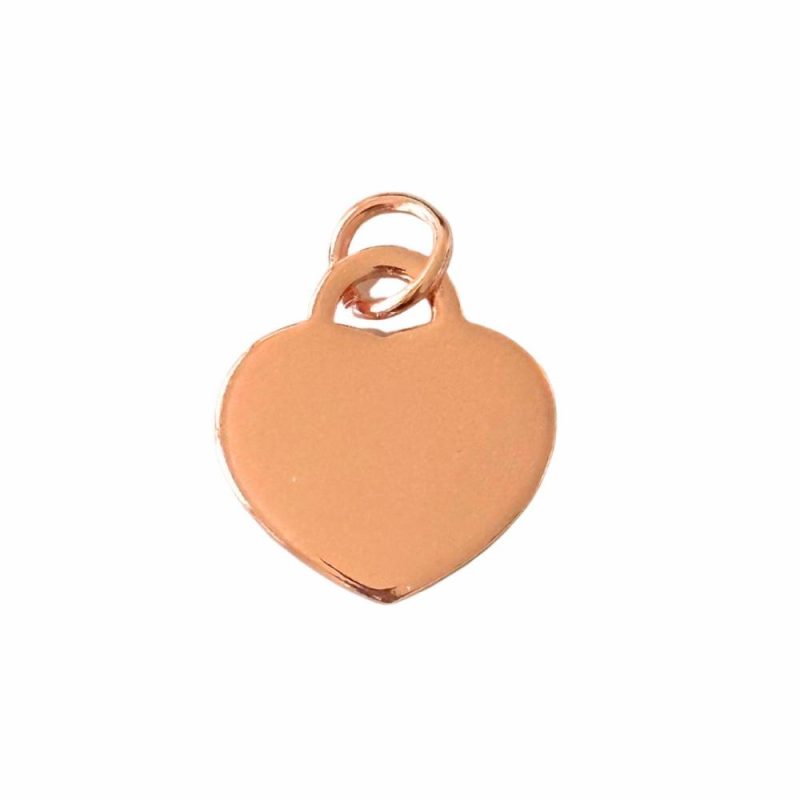 ID Tags & Charms | Heart Puppy ID Tag – Rose Gold