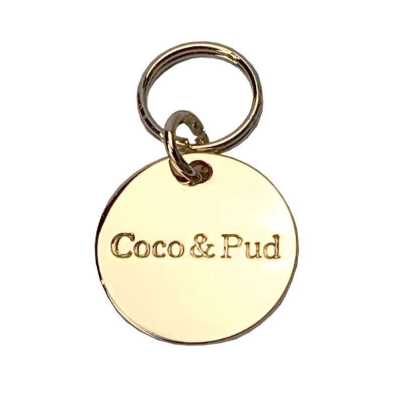 ID Tags & Charms | Round Cat ID Tag – Gold