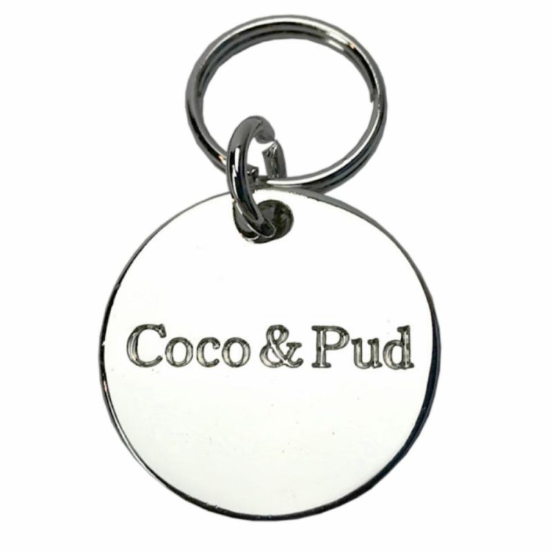 ID Tags & Charms | Round Dog ID Tag – Silver