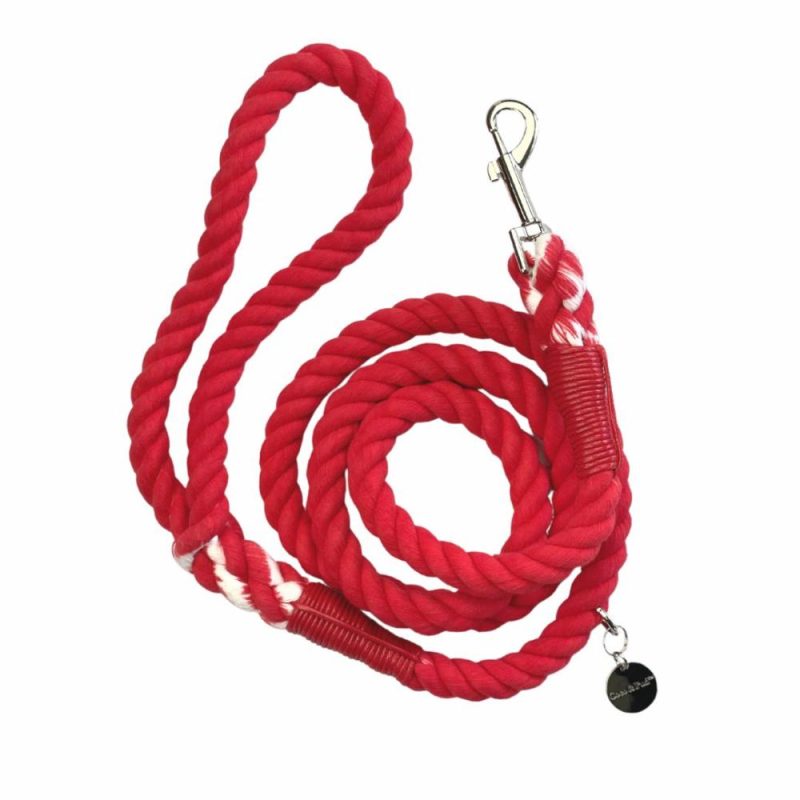 Leads | Barn Red Rope Lead/ Leash