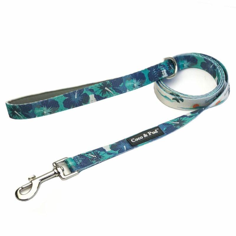 Leads | Camo Hibiscus Reversible Dog lead/ Leash