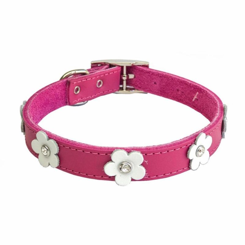 Leather Dog Collars & Leads | DOGUE Foxy Dog Collar – Fuschia