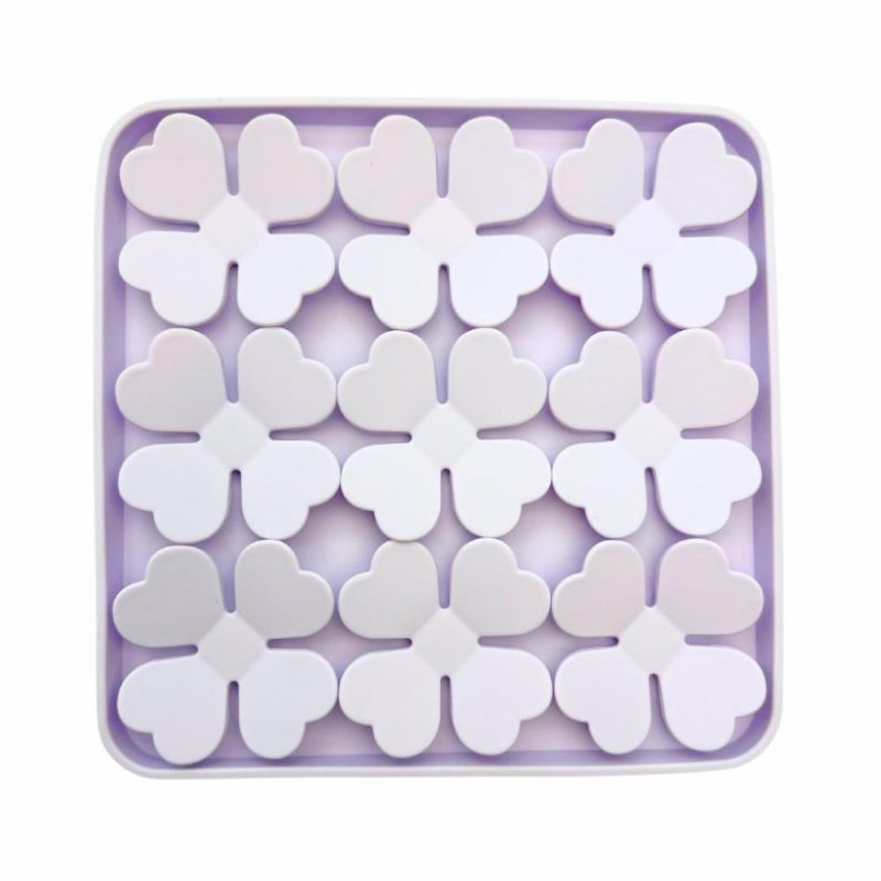 Lick Mats & Slow Feeders | Flower Slow Feeder Non-Slip Mat – Lilac