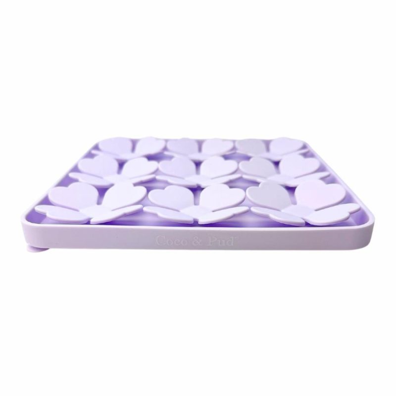 Lick Mats & Slow Feeders | Flower Slow Feeder Non-Slip Mat – Lilac