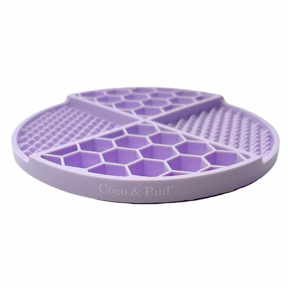 Lick Mats & Slow Feeders | Round Non-Slip Dog Lick Mat – Lilac