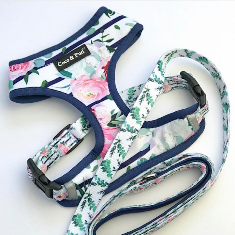 Reversible Harnesses | Floral Blooms Dog Harness