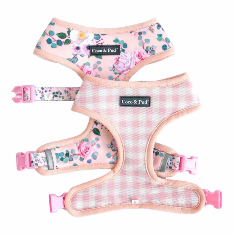 Reversible Harnesses | Provence Rose Reversible Dog Harness