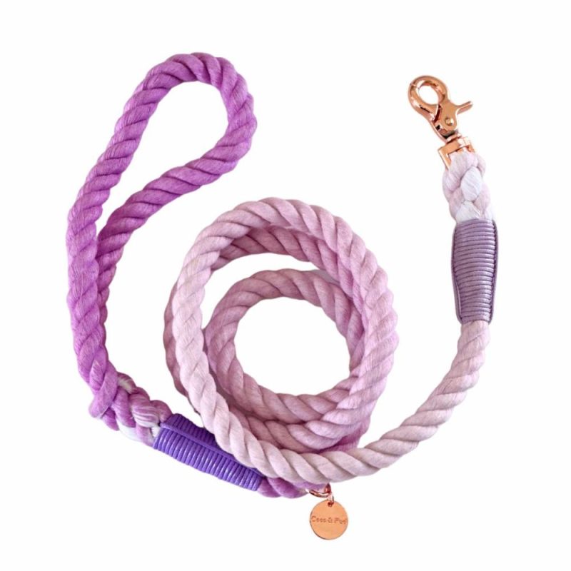 Rope Leads | Lilac Rope Dog Lead/ Leash