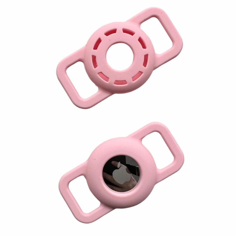 Travel Accessories | Pet AirTag Holder – Light Pink (XS/S)