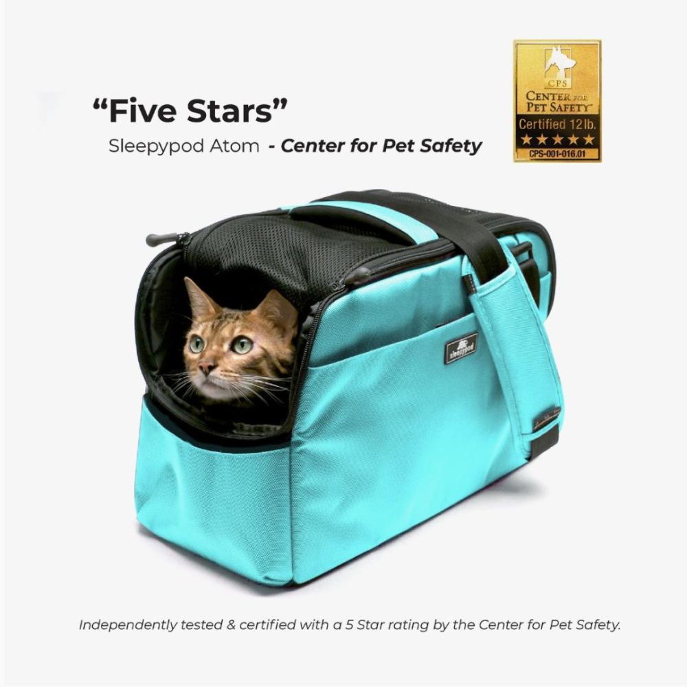 Travel Accessories | Sleepypod Atom Pet Carrier – Robin Egg Blue