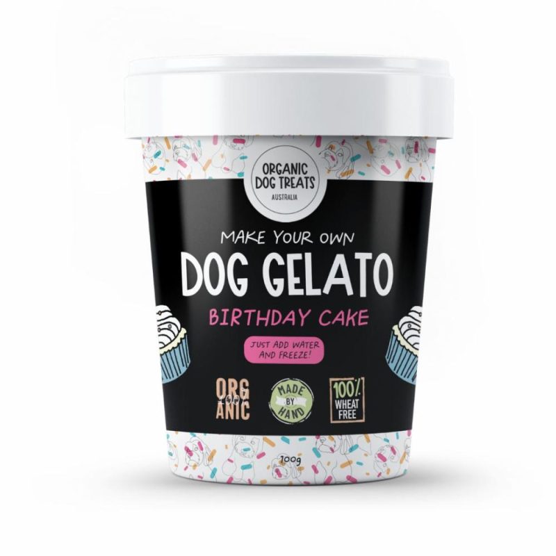 Treats | NEW! Organic Dog Treats Australia – 100% Organic Dog Gelato Kit – Birthday Cake