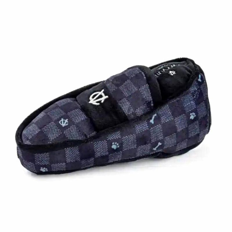 Valentine’s Day | Black Checker Chewy Vuiton Loafer Dog Toy