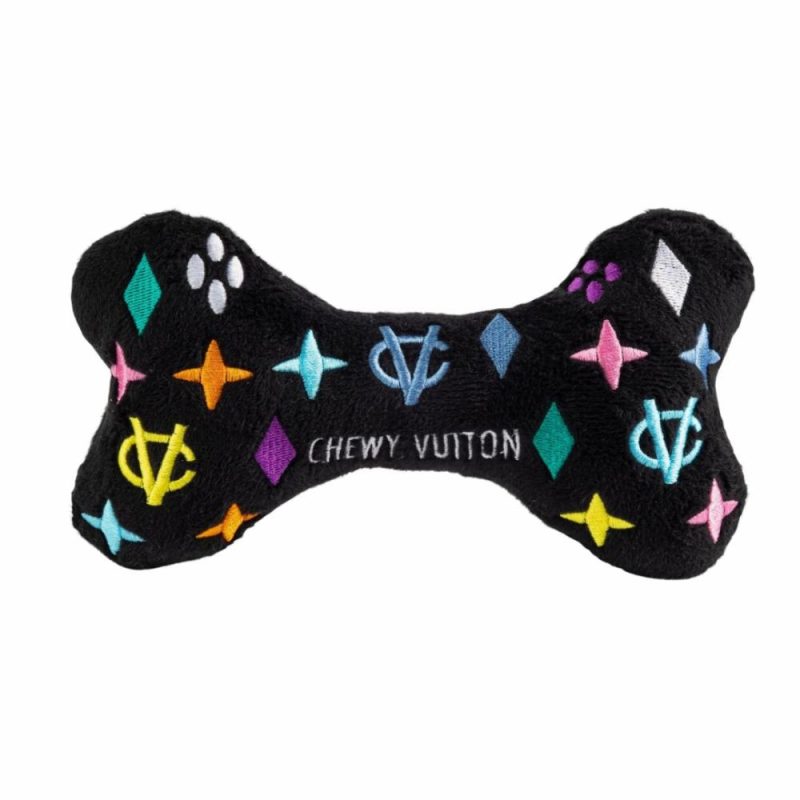 Valentine’s Day | Black Monogram Chewy Vuiton Bone Dog Toy