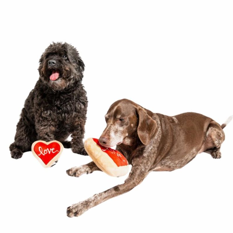 Valentine’s Day | Red Heart Love Sugar Cookie Dog Toy