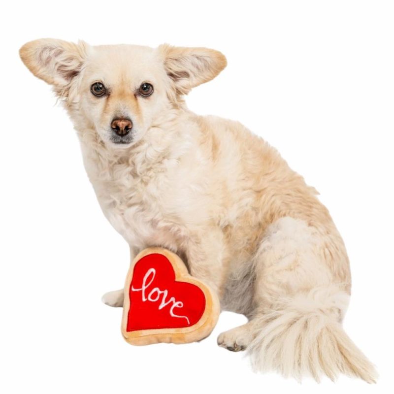 Valentine’s Day | Red Heart Love Sugar Cookie Dog Toy