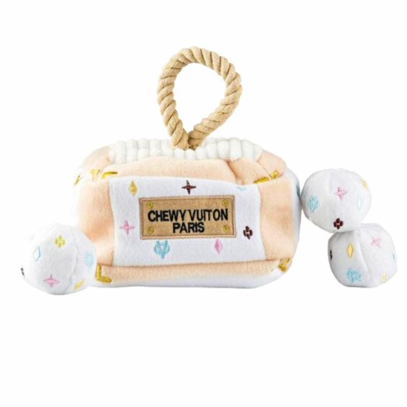 Valentine’s Day | White Chewy Vuiton Interactive Trunk Toy