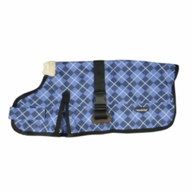 Waterproof Coats | Waterproof Dog Coat 3009-B – Blue Check (for big dogs)