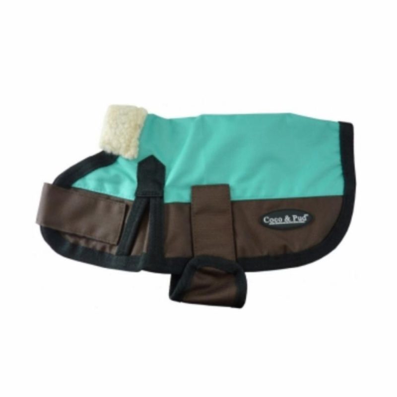 Waterproof Coats | Waterproof Dog Coat 3009 – Teal & Chocolate