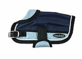 Waterproof Coats | Waterproof Dog Coat 3022-B Navy/ Light Blue (For Big Dogs)