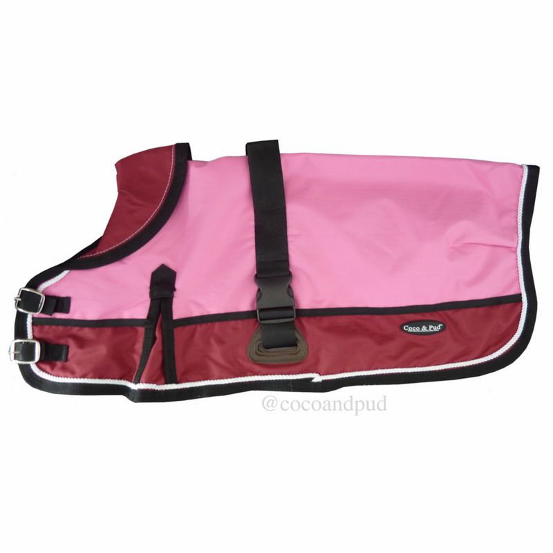 Waterproof Coats | Waterproof Dog Coat 3022-B Pink/ Red (For Big Dogs)