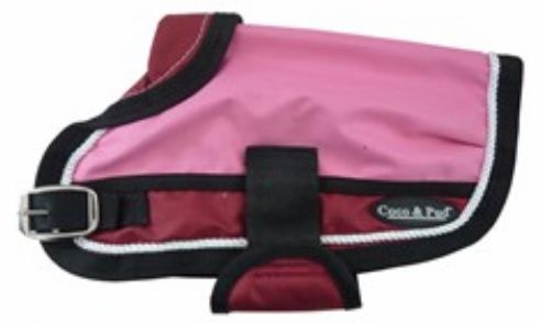 Waterproof Coats | Waterproof Dog Coat 3022-B Pink/ Red (For Big Dogs)